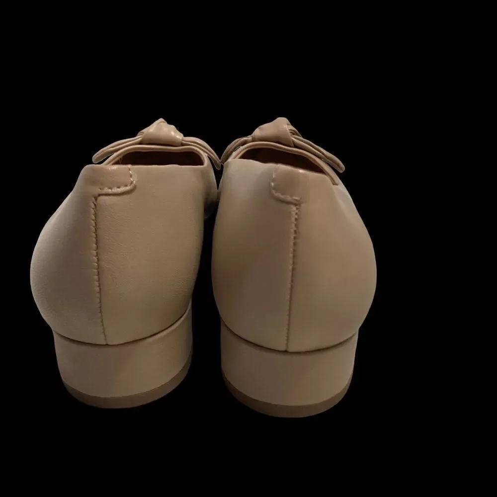EASY SPIRIT Women’s Tan‎ Bow Tie Tan Slip On Shoes Size 8